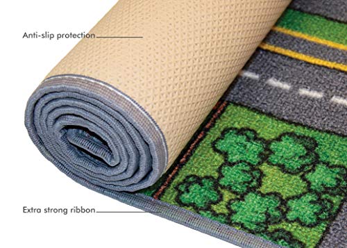 Carpet Studio Alfombra Infantil Suave al Tacto para Niño y Niña, Respaldo de látex Antideslizante, Fácil de Mantener, Sin Peligro para niños y Animales, Playcity, 95x133cm