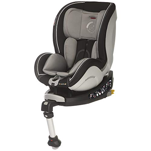 Casualplay Volta Fix, Silla de coche grupo 0+/1 Isofix, gris/negro