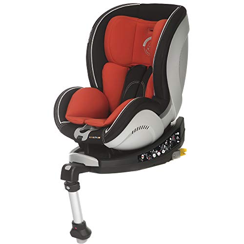 Casualplay Volta Fix, Silla de coche grupo 0+/1 Isofix, teja/negro