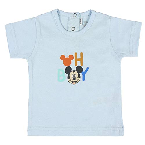 Cerdá Conjunto Ropa Disney Bebe de Mickey Mouse Juego de Pijama, Azul Claro, 1 Mes para Bebés