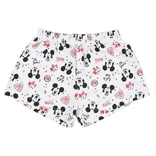 Cerdá Pijama Niño 3 Años de Mickey Mouse-Camiseta + Pantalon de Algodón-Color Rojo Juego Unisex bebé