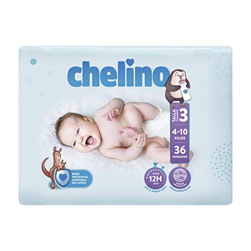 Chelino Fashion & Love, Talla 3, Pack de 6 (6 x 36 pañales)