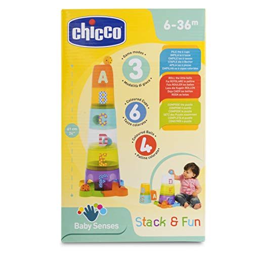 Chicco-00009308000000 Súper Torre Apilable, Multicolor (Artsana 13)