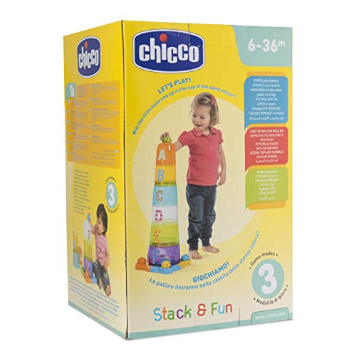 Chicco-00009308000000 Súper Torre Apilable, Multicolor (Artsana 13)