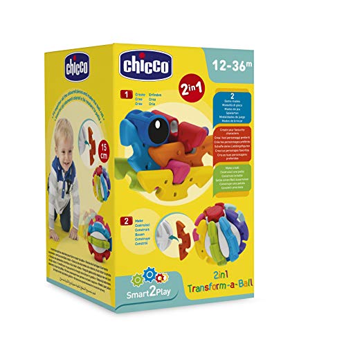 Chicco-00009374000000 Pelota transformable, Multicolor (00009374000000)