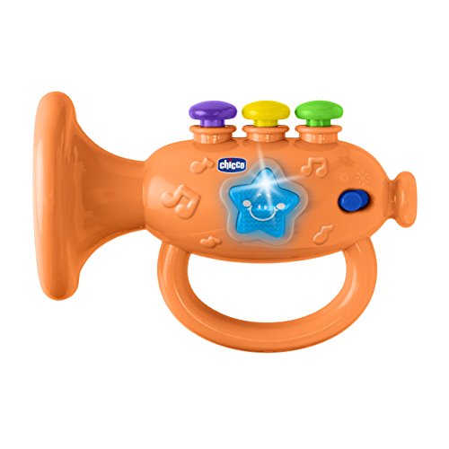 Chicco 00009614000000 Instrumento musical de juguete Trompeta juguete musical - Juguetes musicales (Instrumento musical de juguete, Trompeta, 2 año(s), Niño/niña, Multicolor, Batería)