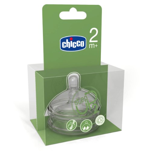 Chicco 00060074200000 Step-Up 2 - Tetinas de silicona de flujo rápido (2 unidades)