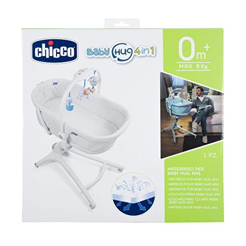 Chicco 00079606100700 Baby Hug - Colchón 4 en 1, color blanco