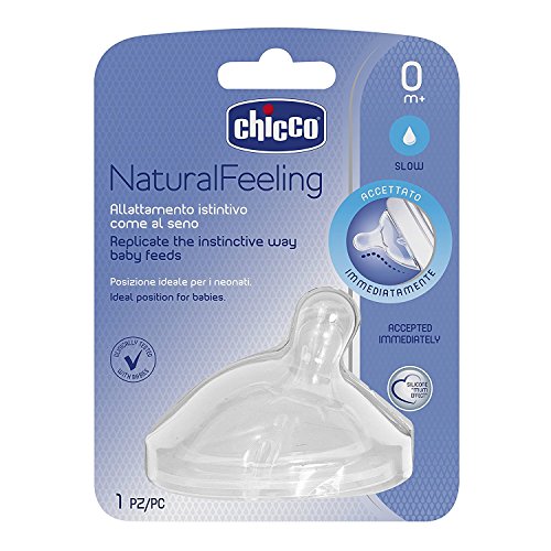 Chicco 00081011100000 Step Up Nueva silicona pezón de 0 Meses normal flujo de succión 1 pieza