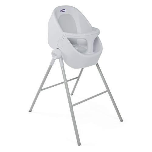 Chicco Bubble Nest Bañera transformable para ducha o baño, con patas extraibles y asiento antideslizante, color gris (Cool Grey)