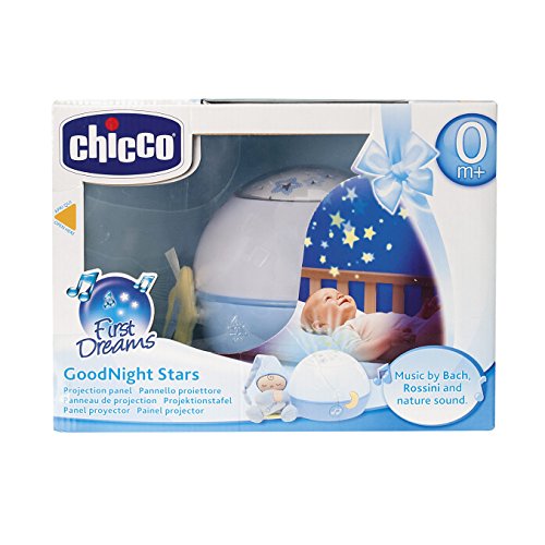 Chicco Buenas Noches Estrellitas - Proyector con efecto de luces y melodías, color azul