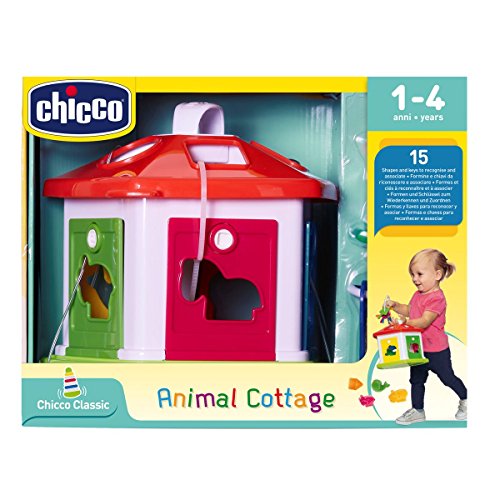 Chicco Casita De Los Animales - Divertido Juego De Encajables De Animales, Colores Y Llaves