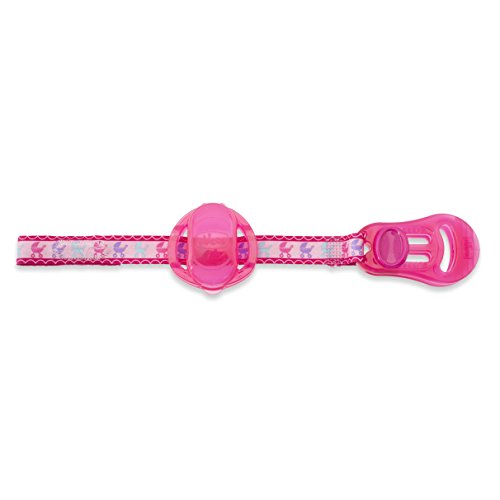 Chicco - Clip portachupete con protegechupetes integrado, color rosa