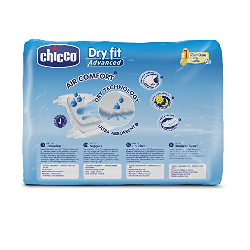 Chicco DryFit - Pack de 17 pañales ultra absorbentes, talla 5, 12-25 Kg