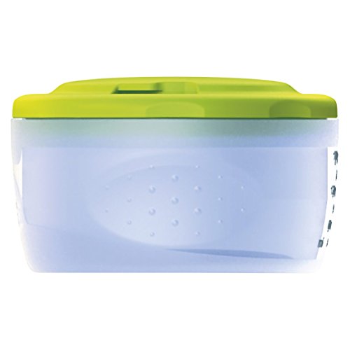 Chicco Easy Meal - Pack de tres recipientes porta papilla encajables entre ellos, 180ml y 300ml, 6m+