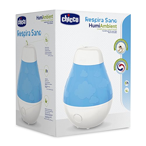 Chicco Humi Ambient - Humidificador de vapor tibio con contenedor de esencias y autonomía de 8 horas