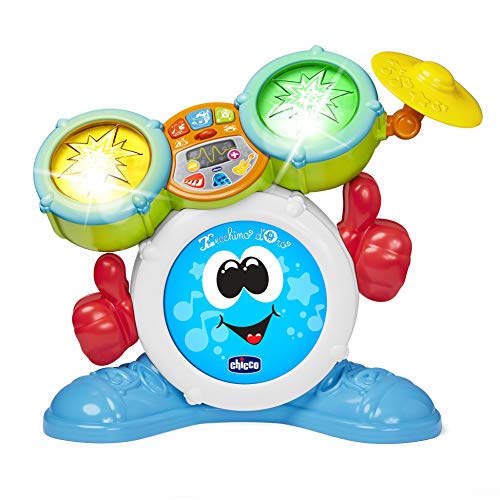 Chicco – Juego Rocky la batería, Instrumento Musical, 1 – 4 años