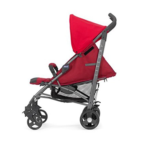 Chicco Lite Way2 - Silla de paseo ligera y compacta, 7 kg, colección 2017, color rojo