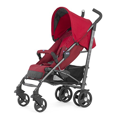 Chicco Lite Way2 - Silla de paseo ligera y compacta, 7 kg, colección 2017, color rojo