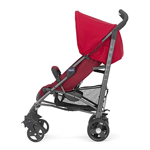 Chicco Lite Way2 - Silla de paseo ligera y compacta, 7 kg, colección 2017, color rojo