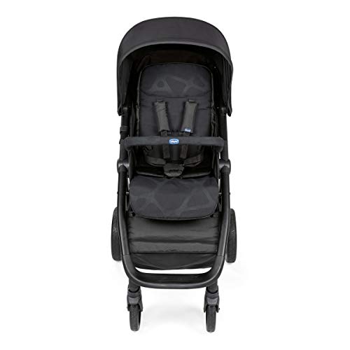 Chicco MultiRide - Silla de paseo todoterreno con ruedas grandes y suspensión, hasta niños 22 kg, color negro (Jet Black)