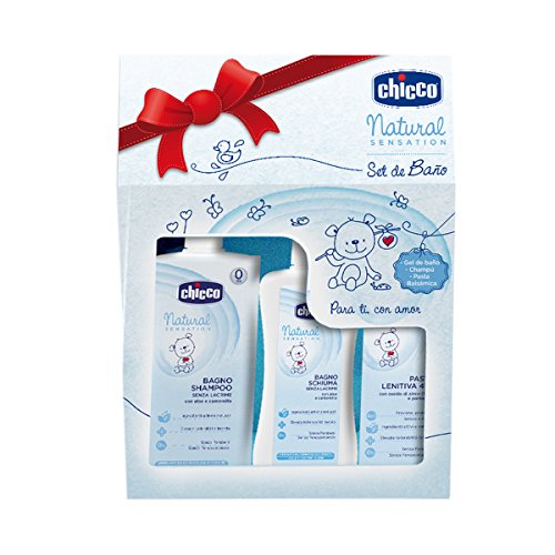 Chicco Natural Sensation - Set de baño: gel + champú + pasta balsámica