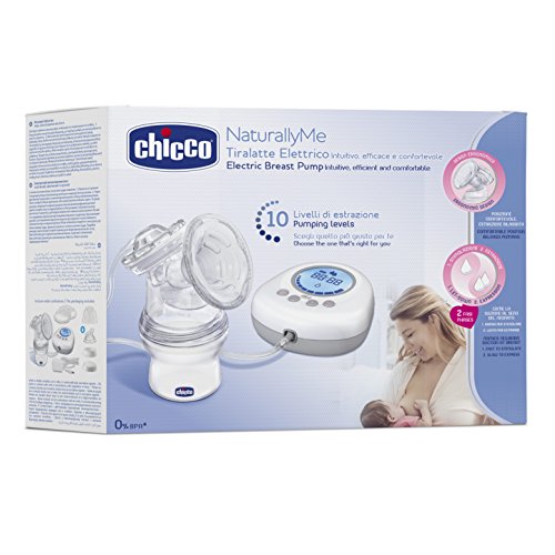 Chicco NaturallyMe - Sacaleches eléctrico con 10 niveles de intensidad