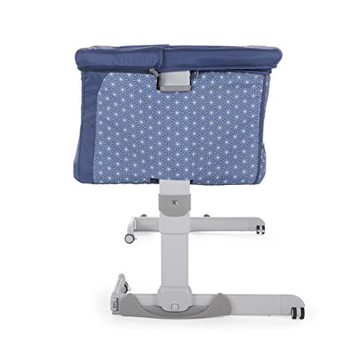 Chicco Next 2 Me Dream - Cuna de colecho con anclaje a cama, balancín y 11 alturas, Azul (Navy)