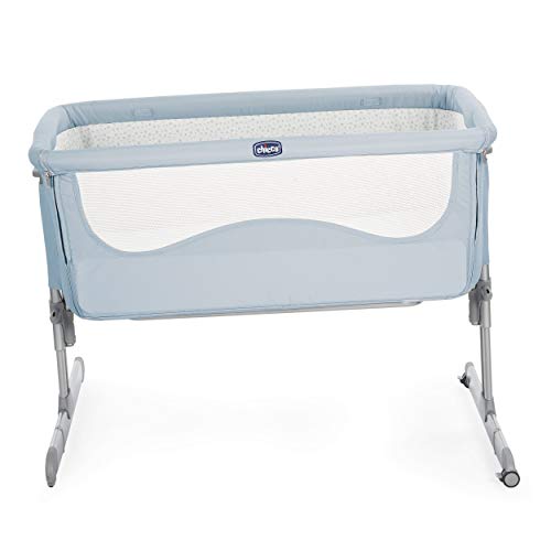 Chicco Next2me - Cuna de colecho con anclaje a cama y 6 alturas, color azul (Ocean)