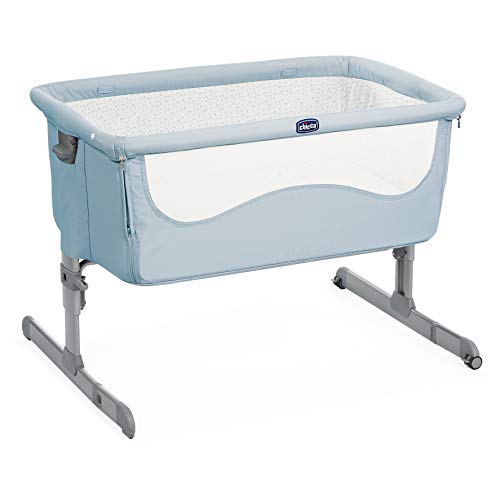 Chicco Next2me - Cuna de colecho con anclaje a cama y 6 alturas, color azul (Ocean)