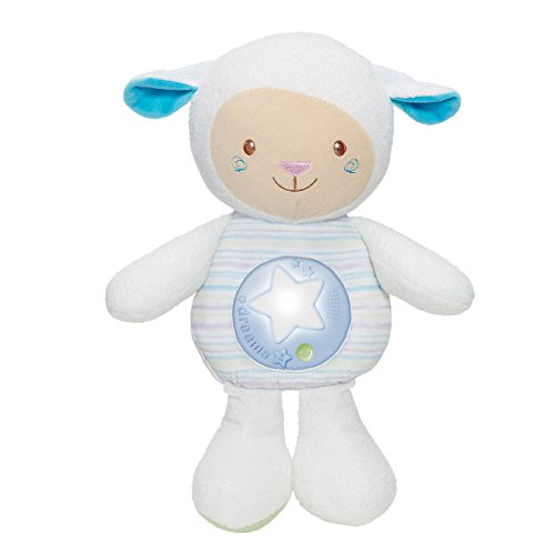 Chicco - Ovejita Dulces Nanas, suave peluche con proyector y sensor de sonido, color azul