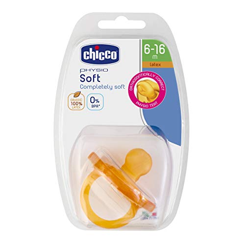 Chicco Phisio Soft - Chupete todogoma de látex para 6-16 meses caucho