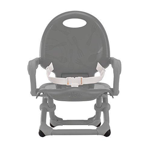 Chicco Pocket Snack Elevador asiento de silla regulable en 3 alturas para bebés, ligero 2 kg, color gris (Dark Grey)