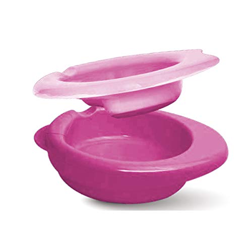 Chicco - Set vajilla comida completo, incluye plato + cubiertos + vaso, ideal bebés, 6 m+, color rosa