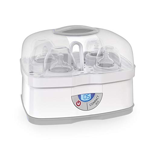 Chicco Steril Natural 3en1 - Esterilizador eléctrico de hasta 6 biberones en 5 minutos