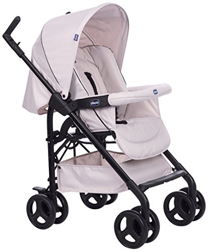 Chicco Trío Sprint - Cochecito de paseo 3 en 1 con capazo, carrito y silla de coche, de 0 a 15 kg, color beige (Sandshell)