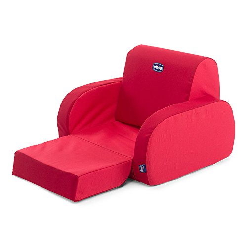 Chicco Twist - Sillón para niños, transformable y desenfundable, 3 posiciones diferentes, color rojo (Red)