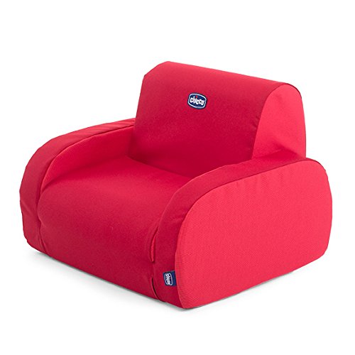 Chicco Twist - Sillón para niños, transformable y desenfundable, 3 posiciones diferentes, color rojo (Red)