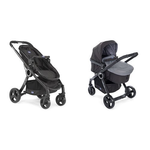 Chicco Urban plus -Carrito transformable en capazo y silla de paseo, color gris