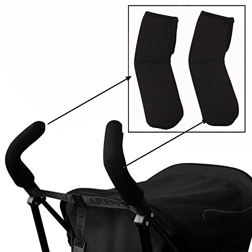 Cisixin 2pcs Fundas Protectoras en Neopreno, Black Doble Funda de Mando para Carrito