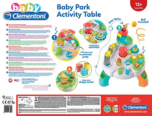 Clementoni- Baby Mesa Happy Park, 17300, Multicolor