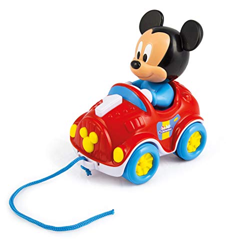 Clementoni- Mickey Coche Arrastre +10 Meses 21x19 Mouse Baby, Multicolor, única (17208)