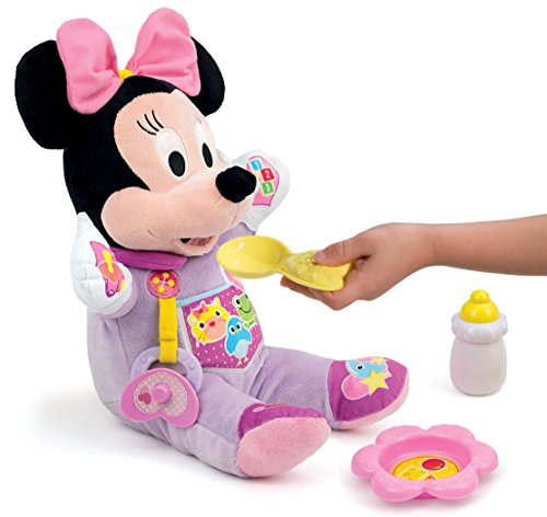 Clementoni Peluche interactiva Minnie Mi Primera Muñeca, Color Rosa, 36.8 x 28.2 x 16.5 (65547)