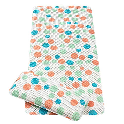 Clevamama Polka Dot - Alfombra de Baño Antideslizante para Bebés