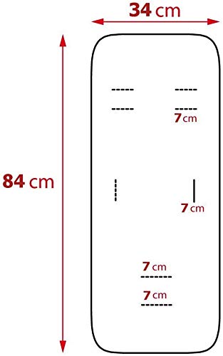 Colchoneta silla paseo universal transpirable de algodon (cara oso)