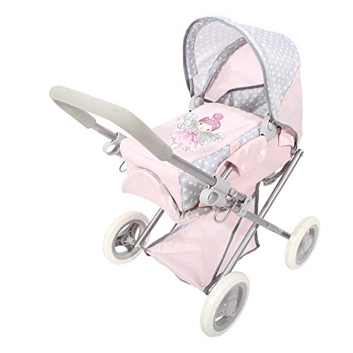 ColorBaby -  Cochecito de muñecas plegable 3 en 1 Baby Hadas, Rosa (44920)