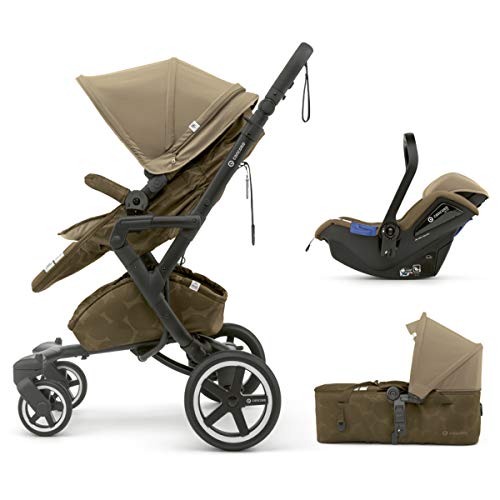 Concord 8501 115 Neo Plus Mobility Set - Sistema Modular Silla Neo Plus + Capazo Scout + Portabebé Air 0+, desde el Nacimiento, Color Tawny Beige