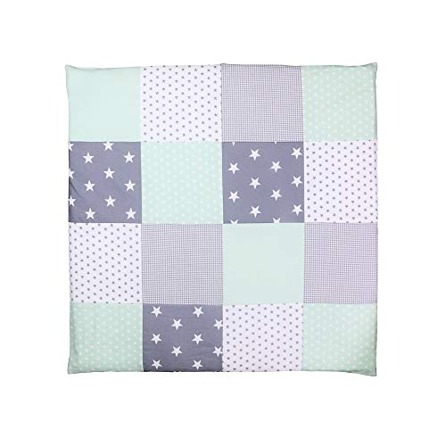 Conjunto de ropa de cuna de ULLENBOOM ® con rosa gris (juego de 2 piezas para cuna: funda de almohada de 35 x 40 cm y funda nórdica de 80 x 80 cm)