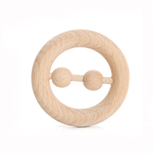 Coskiss Juguetes para rompecabezas Desarrollo intelectual de los niños Montessori juguetes Set Enfermería de dientes de madera de sonajeros Baby divertido e interesante juguete (niña)