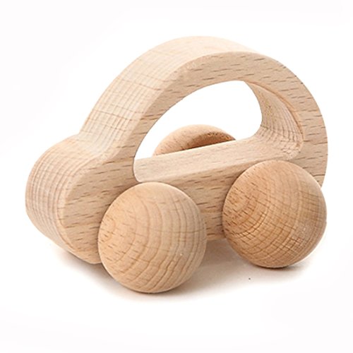 Coskiss Juguetes para rompecabezas Desarrollo intelectual de los niños Montessori juguetes Set Enfermería de dientes de madera de sonajeros Baby divertido e interesante juguete (niña)